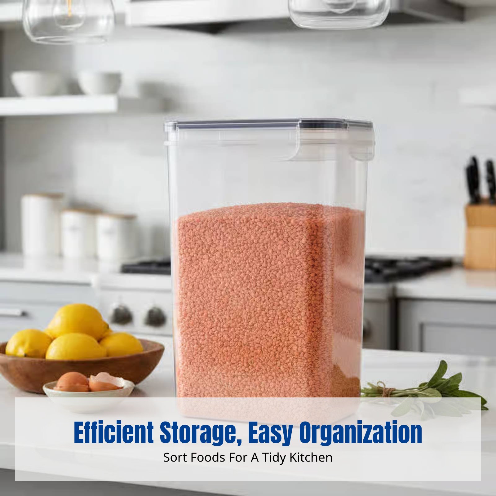 Food Storage Containers - Conjunto de Recipientes Herméticos para Armazenamento
