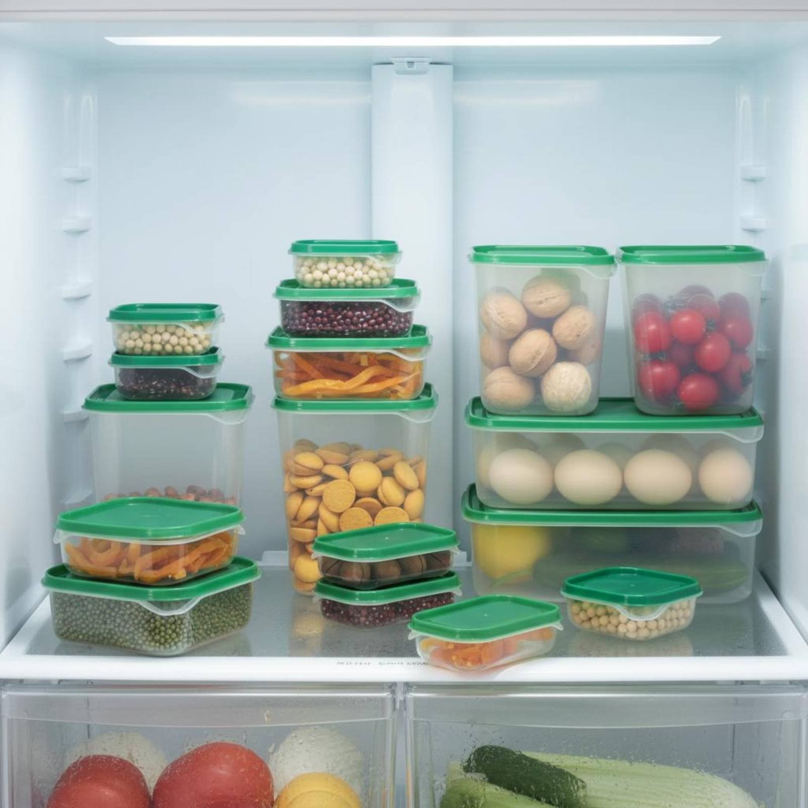 Food Storage Containers - Conjunto de 17 Caixas de Armazenamento