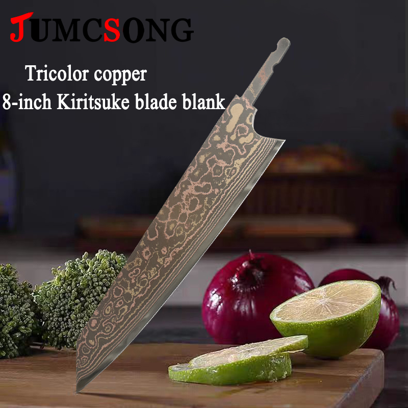 Kitchen Gadgets Wholesale - JUMCSONG Lâmina Kiritsuke Tricolor de Cobre