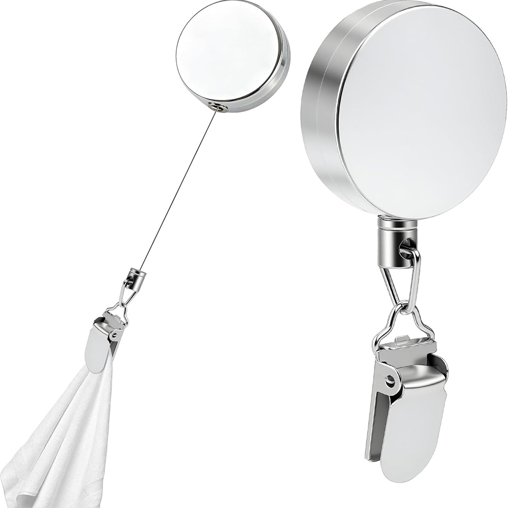 Kitchen Gadgets Storage - Suporte Retrátil para Toalhas com Clipe,