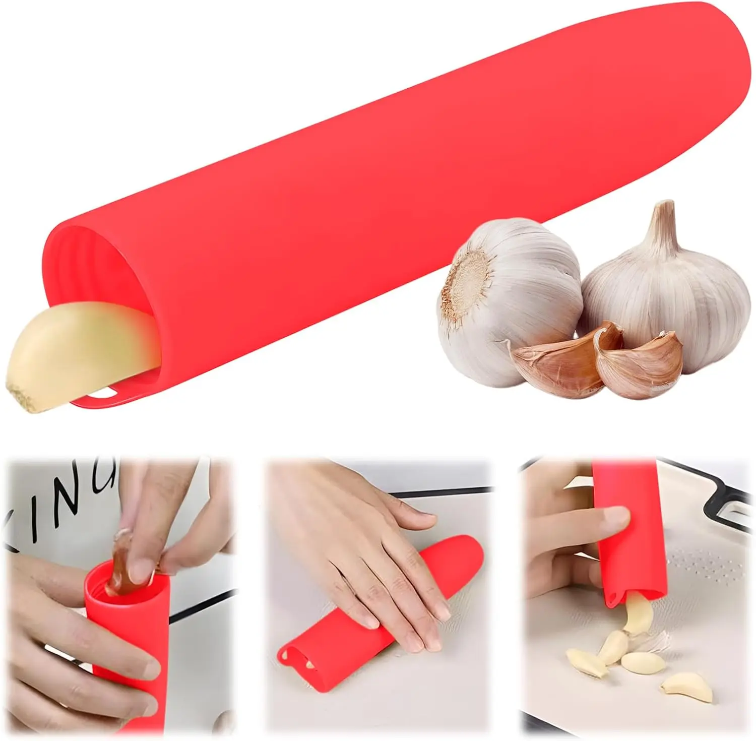Kitchen Gadgets Youtube - Tubo de Silicone para Descascar, Ferramenta