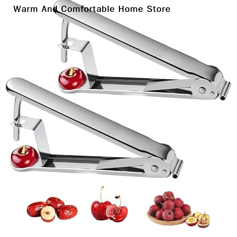Kitchen Gadgets Kitchen - Removedor de caroços multifuncional para cerejas,