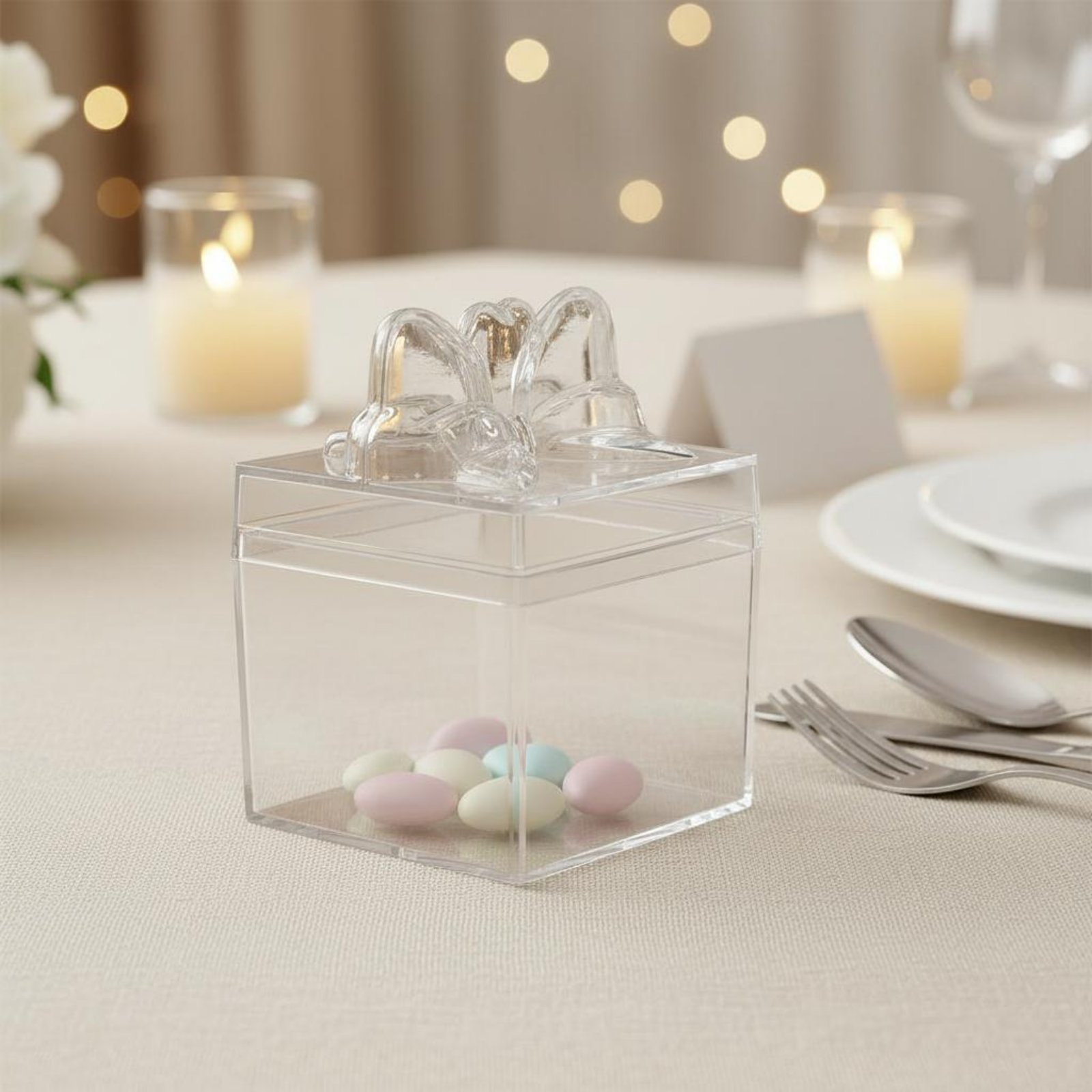 Food Storage Containers - Caixa de Plástico Transparente para Doces