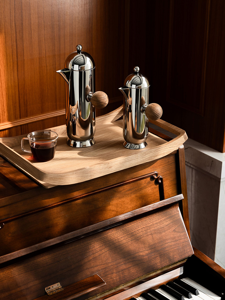 French Press Coffee Maker - Prensa francesa europeia de aço inoxidável,