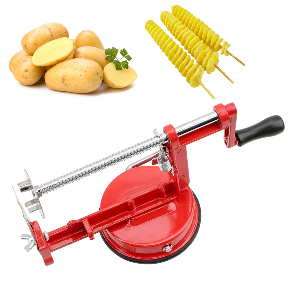 Kitchen Gadgets Smart - Cortador de batata frita espiral manual,