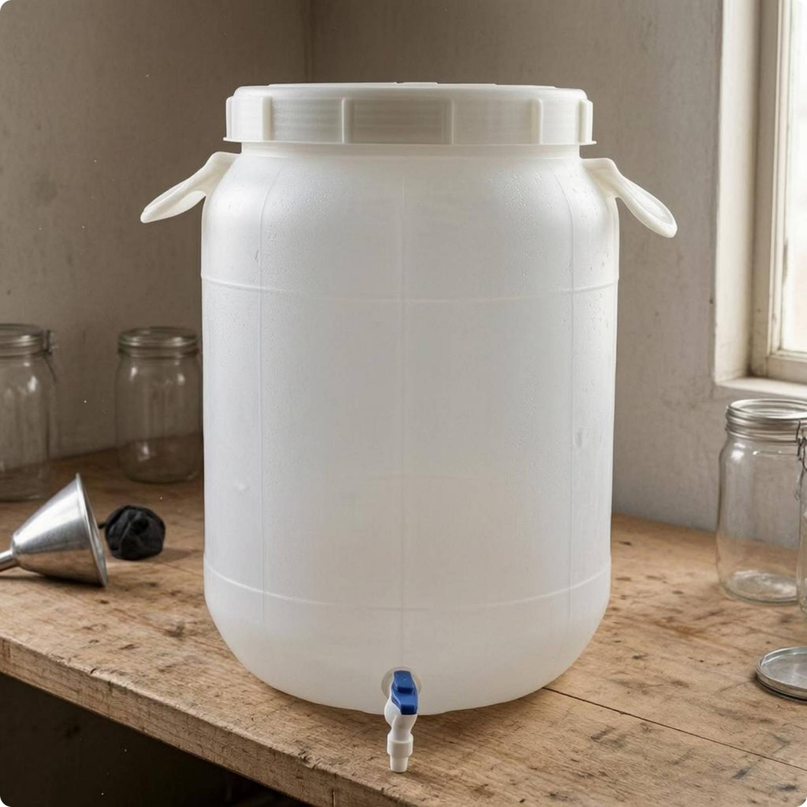 Food Storage Containers - Barril de Armazenamento de Plástico de