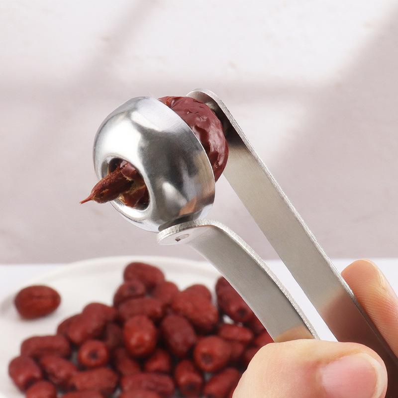 Cherry Pitter Tool - Descaroçador de cerejas em aço inoxidável,