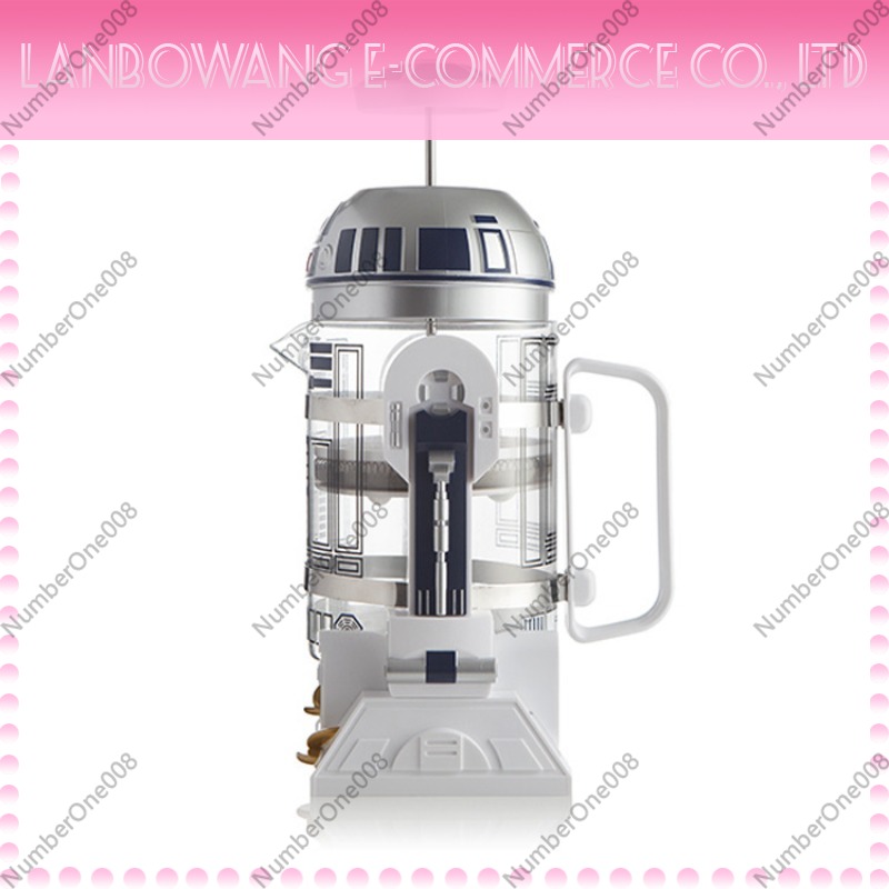 French Press Coffee Maker - Cafeteira manual criativa em formato de