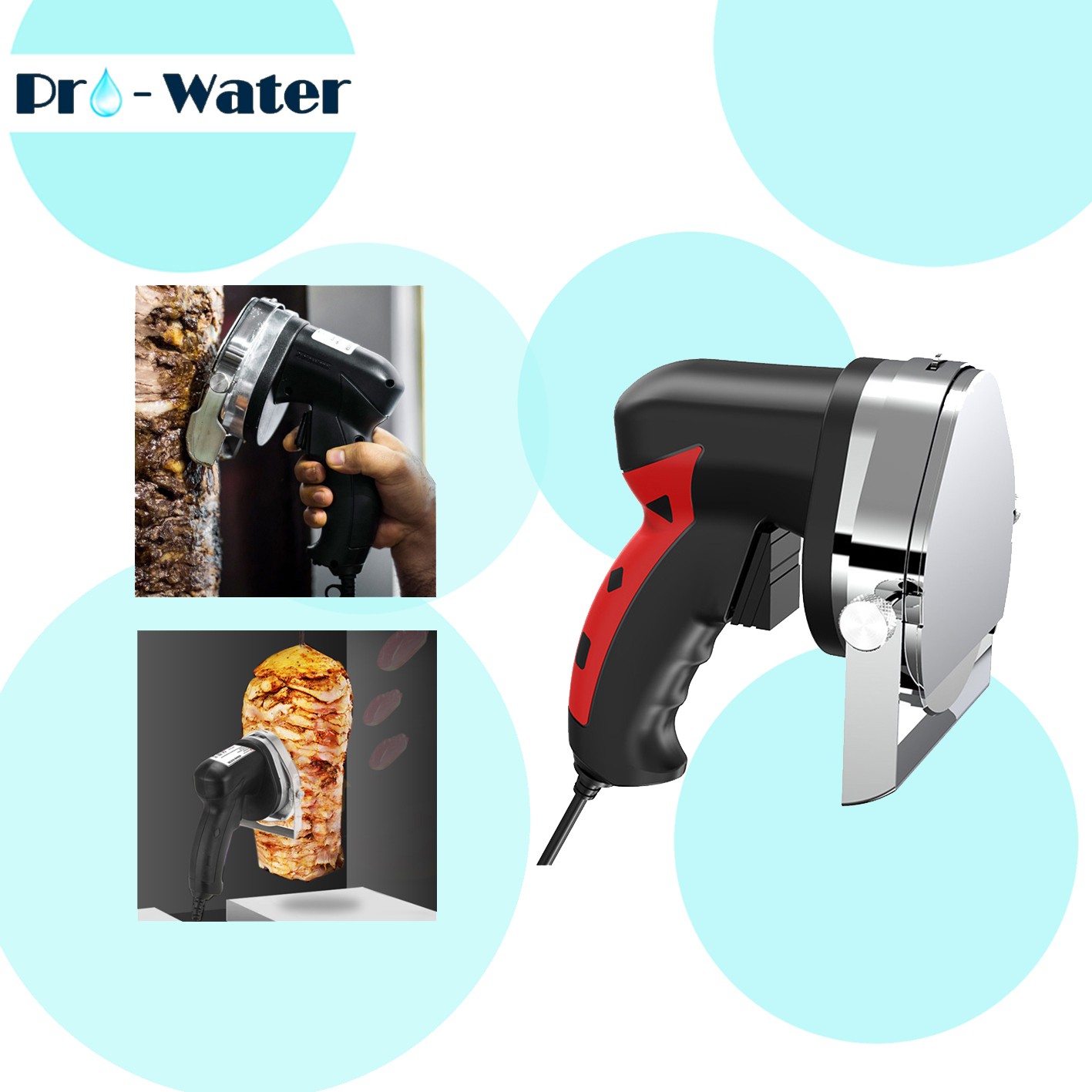 Kitchen Gadgets Smart - Fatiador de carne assada elétrico, Faca