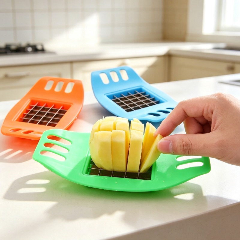 Kitchen Gadgets Cutting Tools - Cortador de Batatas Fritas, Cortador de