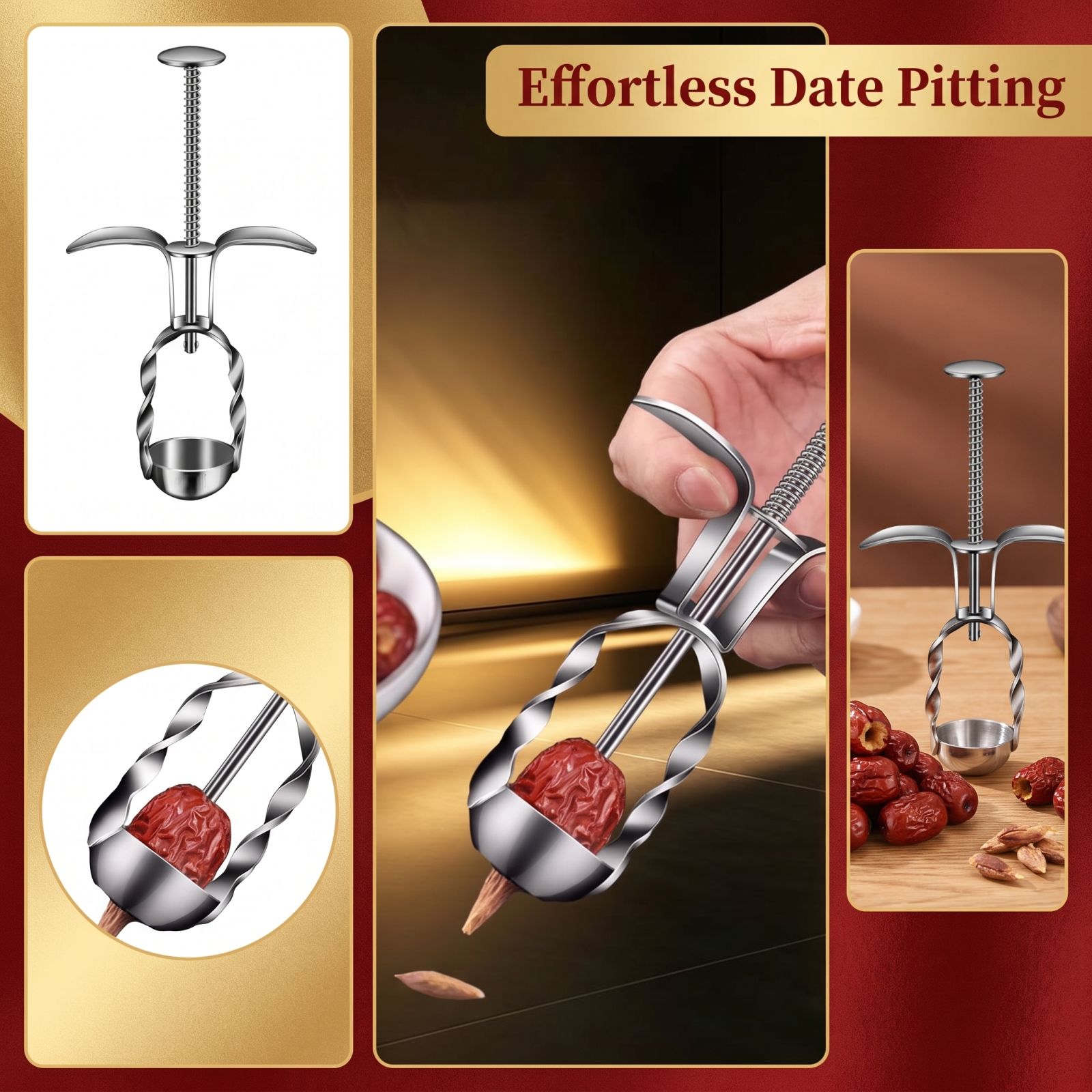 Cherry Pitter Tool - Removedor de sementes de jujuba em