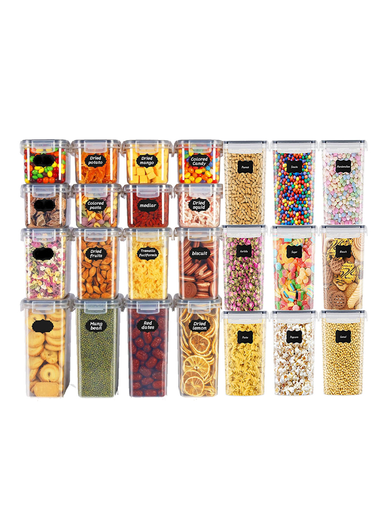 Kitchen Gadgets Storage - 48 peças, Recipientes Herméticos para Armazenamento