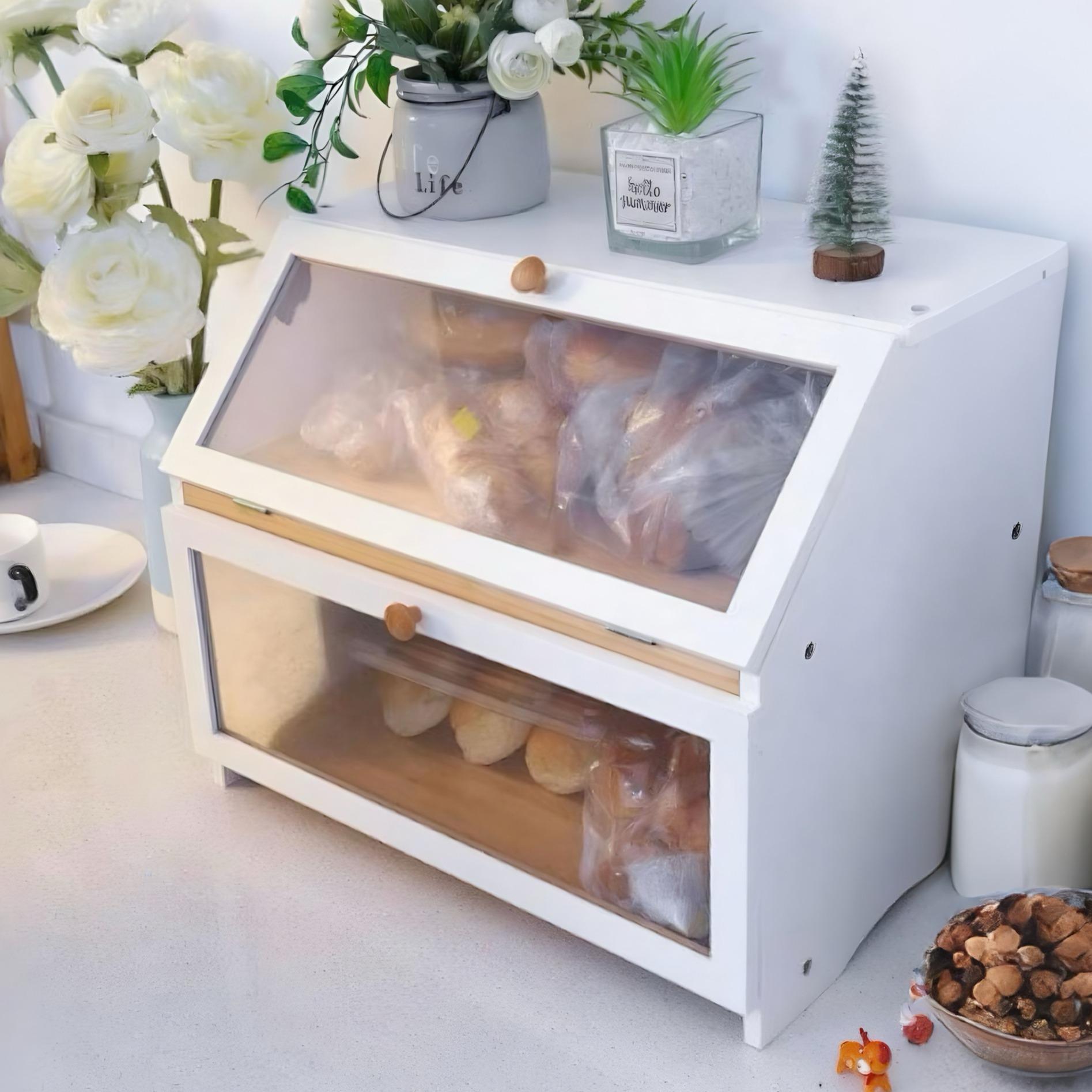 HOMEKOKO Caixa de Pão de Dupla - Kitchen Gadgets Storage avaliação e preço
