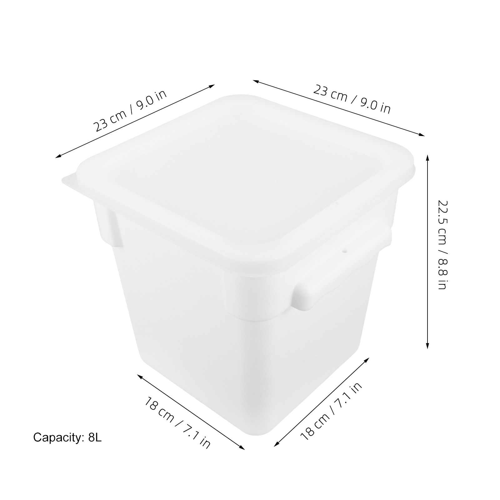 Recipiente Plástico Quadrado p - Food Storage Containers avaliação e preço
