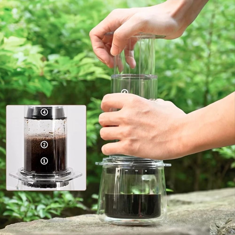 Compartilhar pote portátil cha - French Press Coffee Maker avaliação e preço