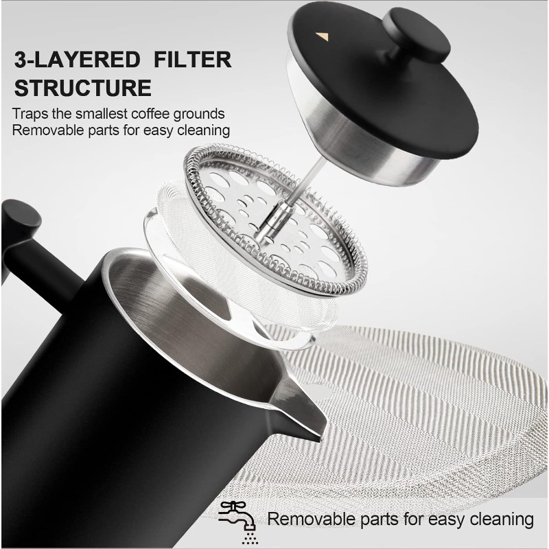 Cafeteira Francesa de 34 Oz em - French Press Coffee Maker avaliação e preço