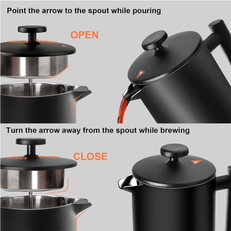 Cafeteira Francesa de 34 Oz em - French Press Coffee Maker avaliação e preço