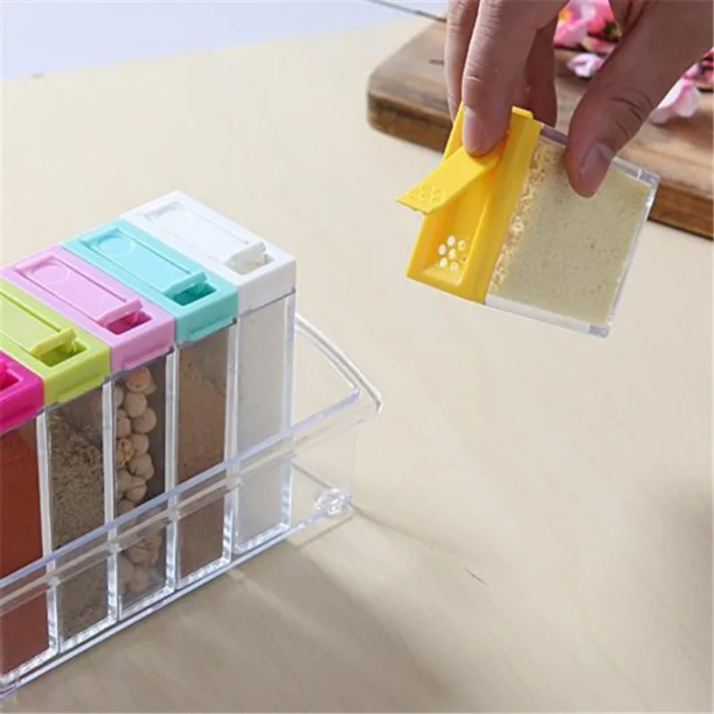 Caixa de tempero transparente  - Kitchen Gadgets Storage avaliação e preço