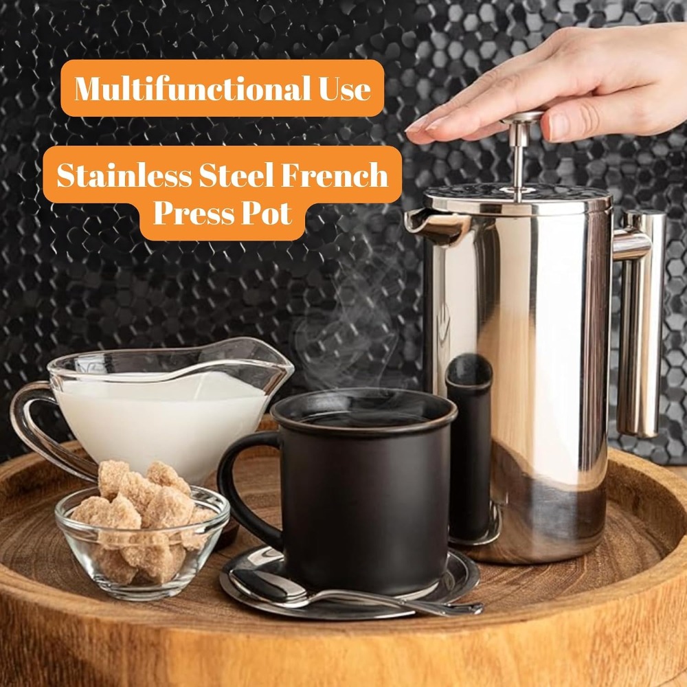 Cafeteira French Press, aço in - French Press Coffee Maker avaliação e preço