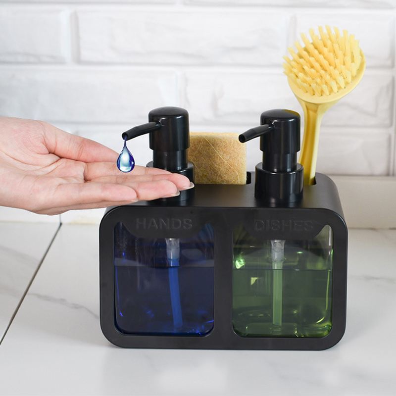 Conjunto de Dispensador de Sab - Kitchen Gadgets Dispenser Brush Holder avaliação e preço