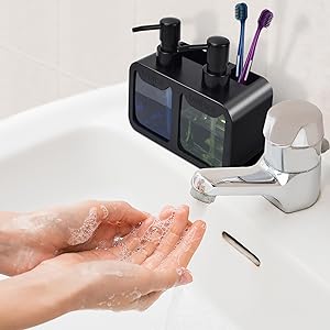 Conjunto de Dispensador de Sab - Kitchen Gadgets Dispenser Brush Holder avaliação e preço