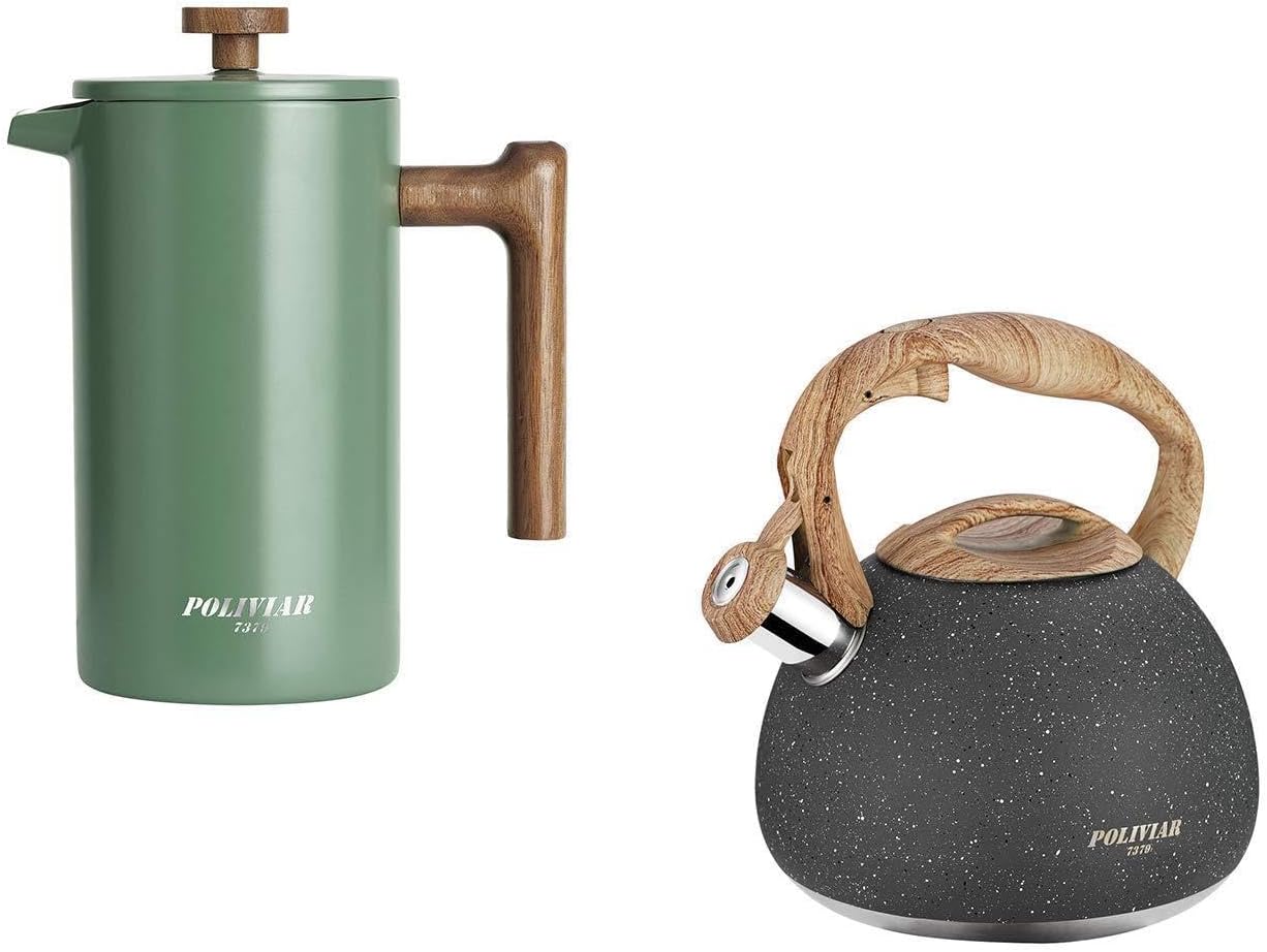Pacote Combinado POLIVIAR: Caf - French Press Coffee Maker avaliação e preço
