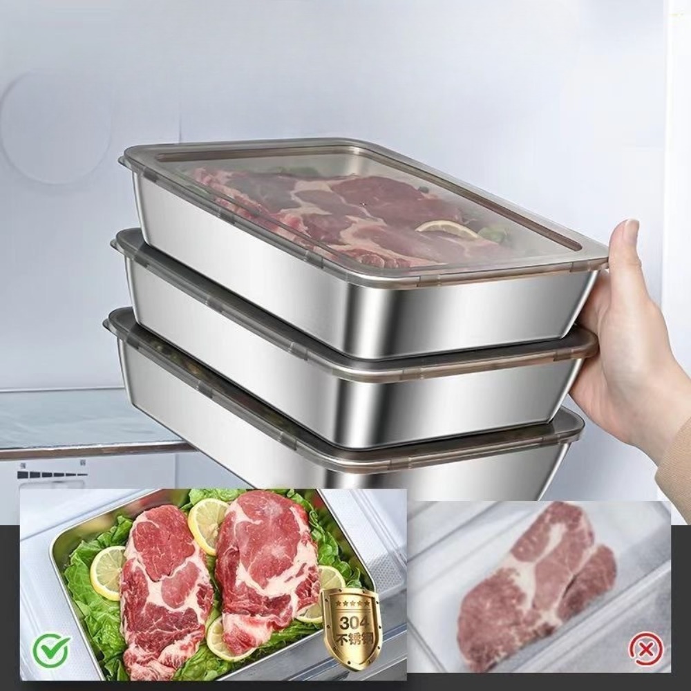Bandeja de Servir em Aço Inoxi - Kitchen Gadgets Storage avaliação e preço