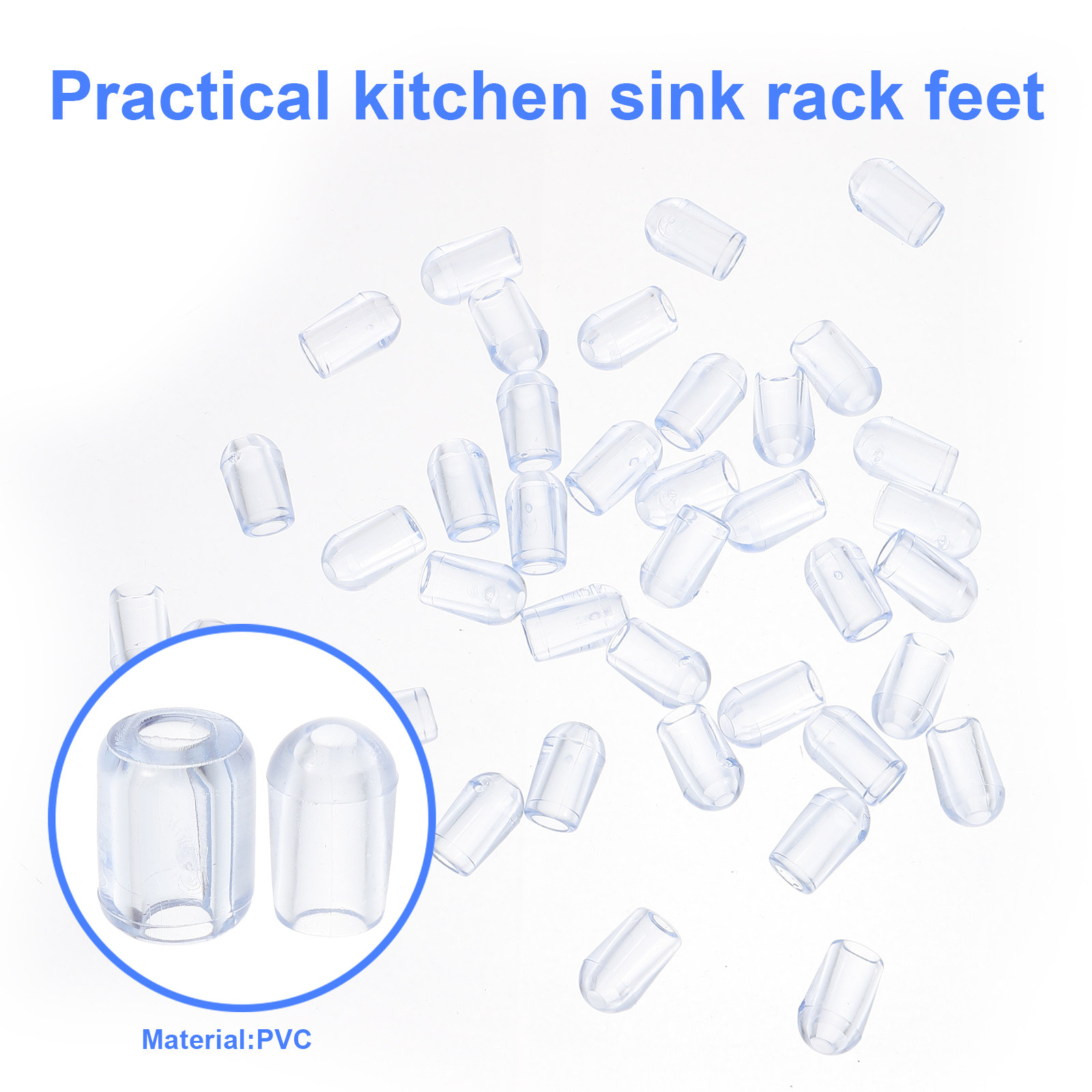 80 Peças Pés de Plástico Trans - Kitchen Gadgets Wholesale avaliação e preço
