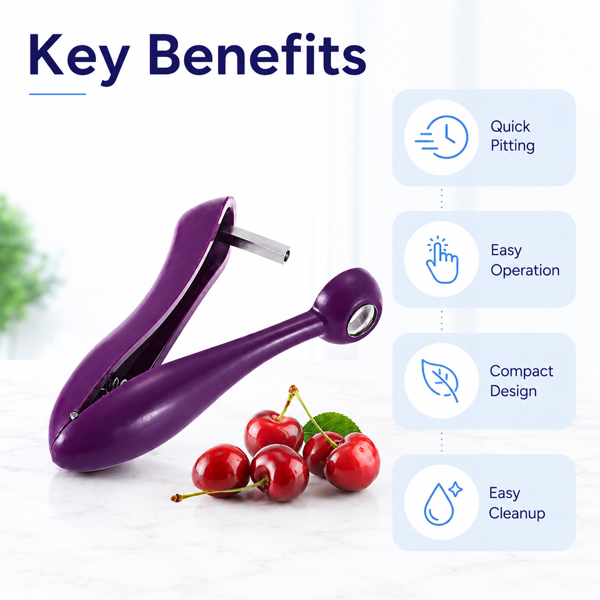 Removedor de Caroços de Cereja - Cherry Pitter Tool avaliação e preço