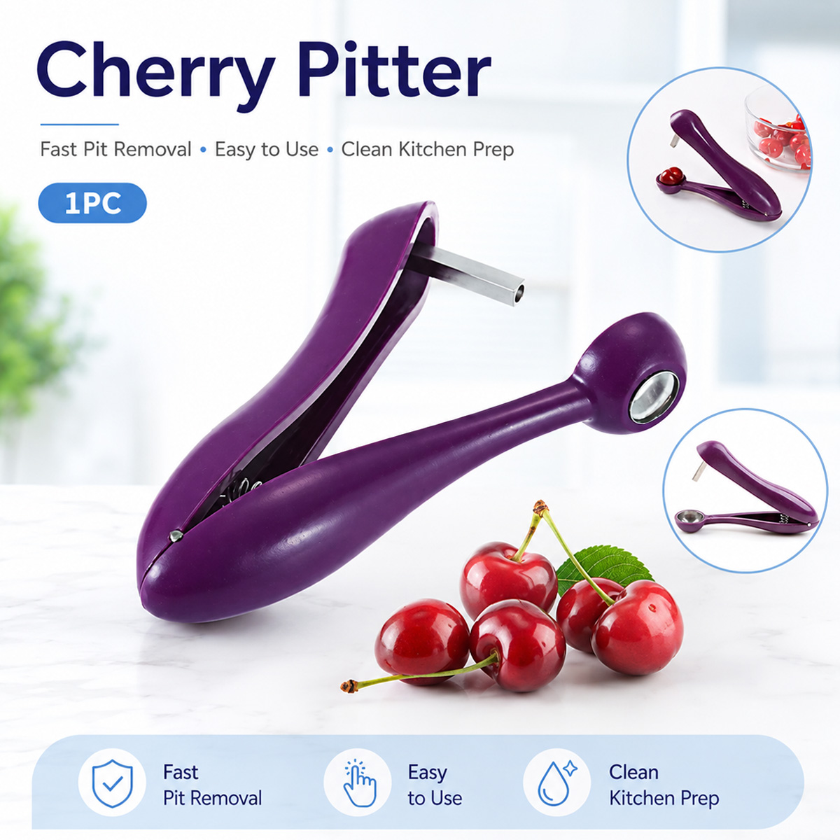 Removedor de Caroços de Cereja - Cherry Pitter Tool avaliação e preço