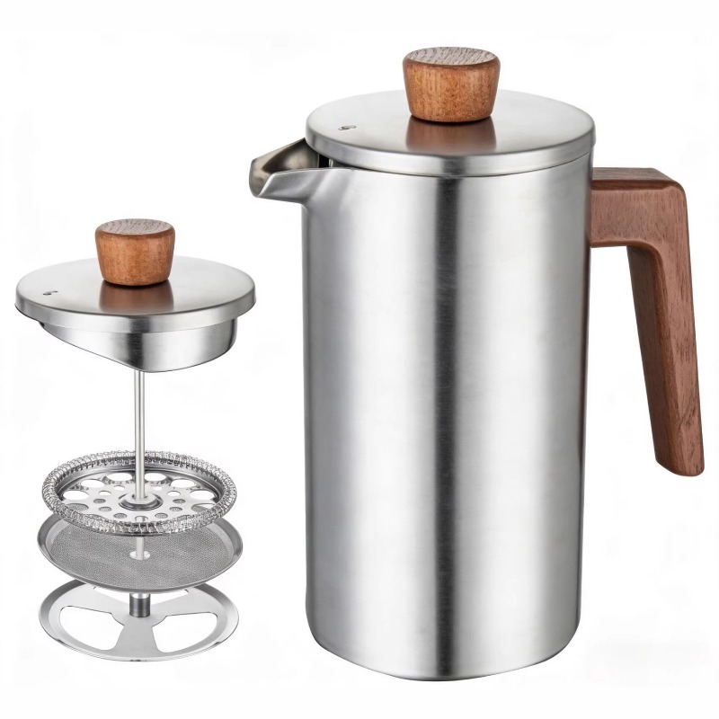 Cafeteira Francesa de Aço Inox - French Press Coffee Maker avaliação e preço